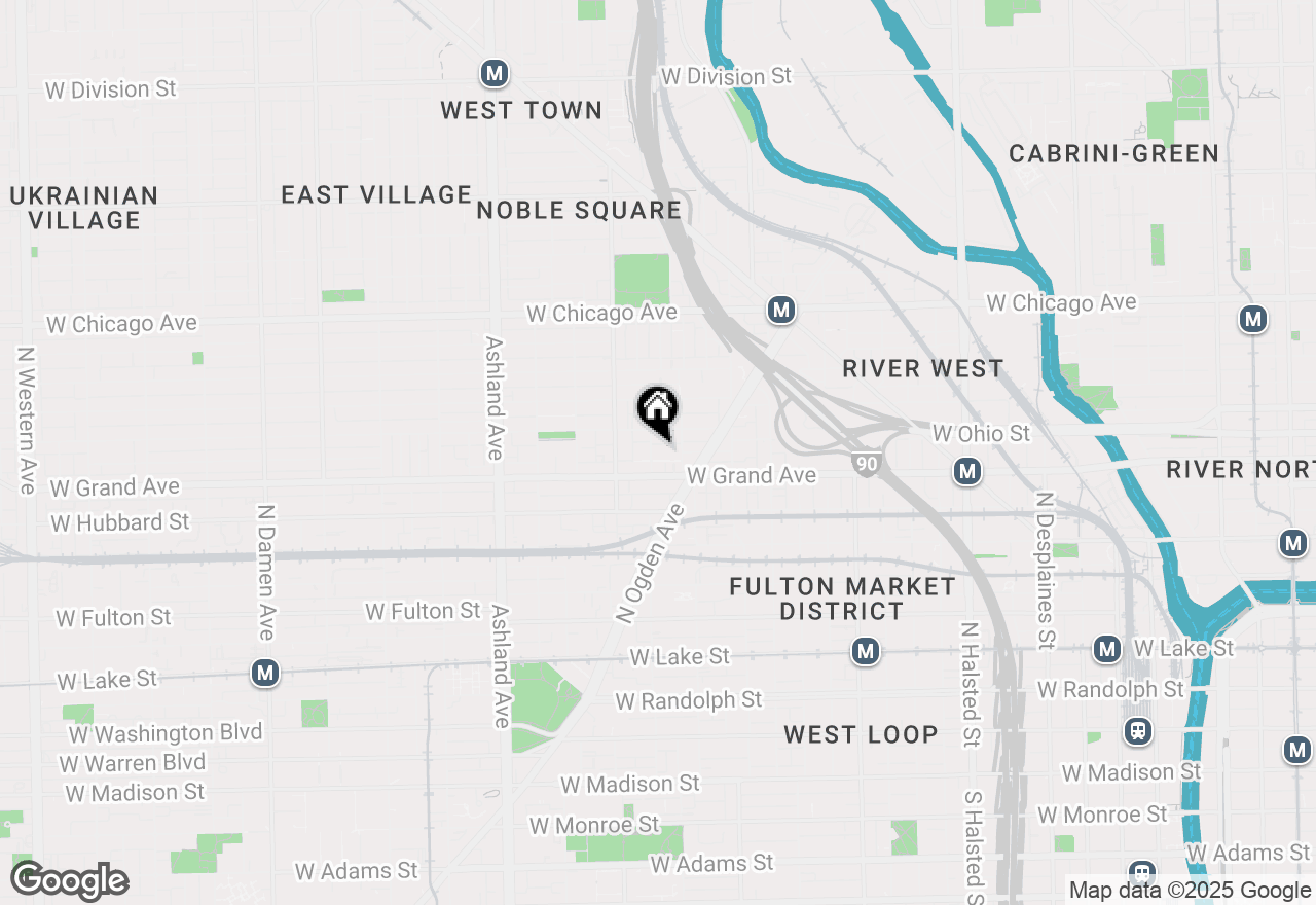 Map of 525 N Ada Street #15, Chicago, IL 60642