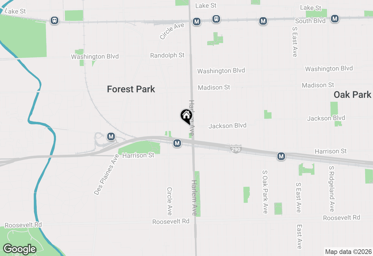 Map of (Address confidential), Forest Park, Illinois 60130