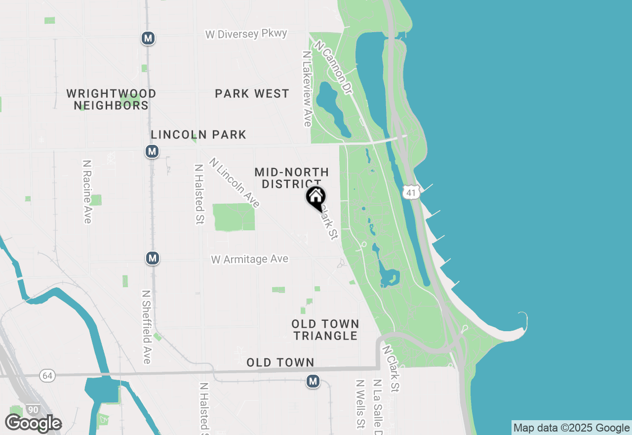 Map of 2123 N Sedgwick Street, Chicago, IL 60614