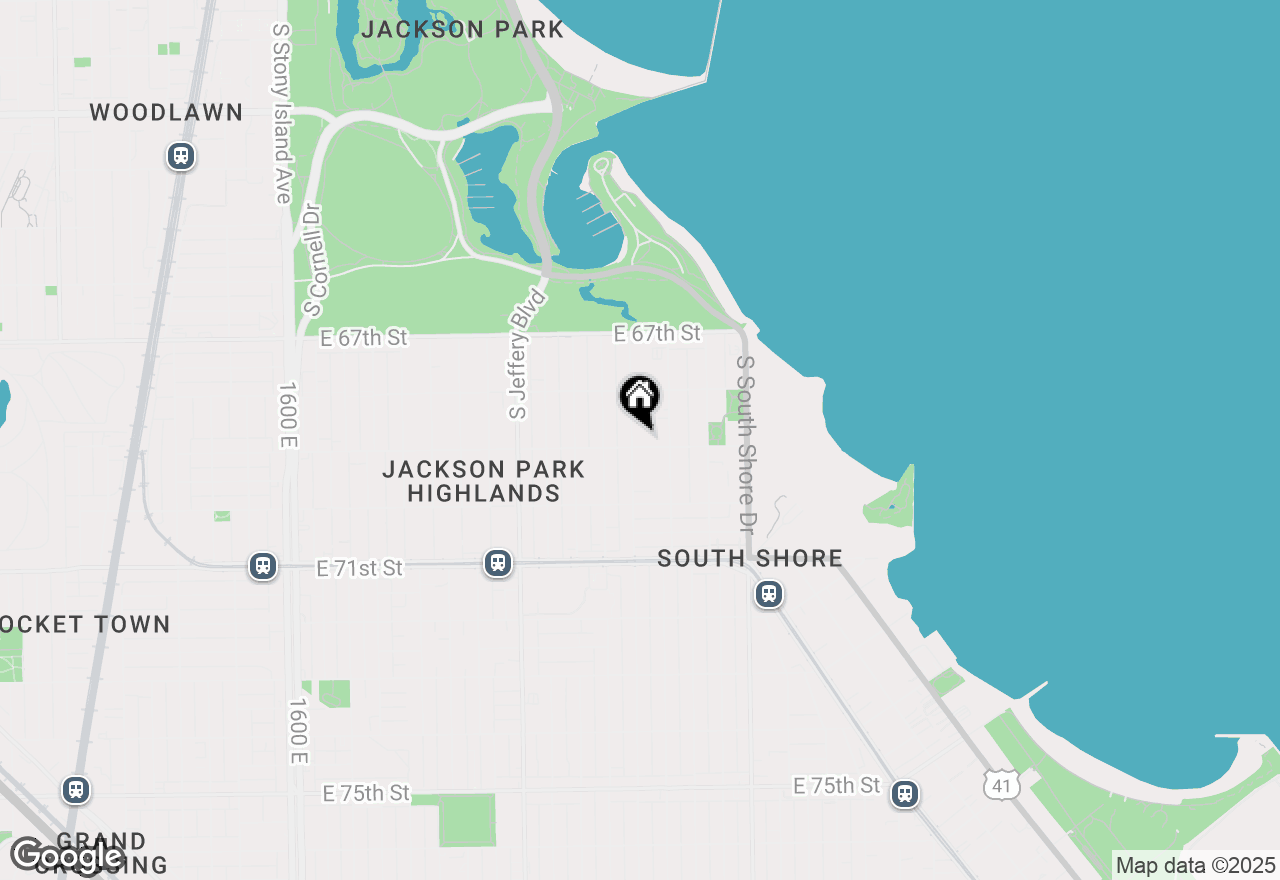 Map of 6859 S Paxton Avenue #3, Chicago, IL 60649