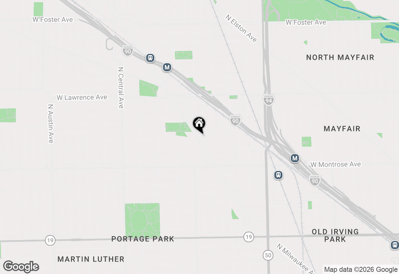 Map of (Address confidential), Chicago, Illinois 60630