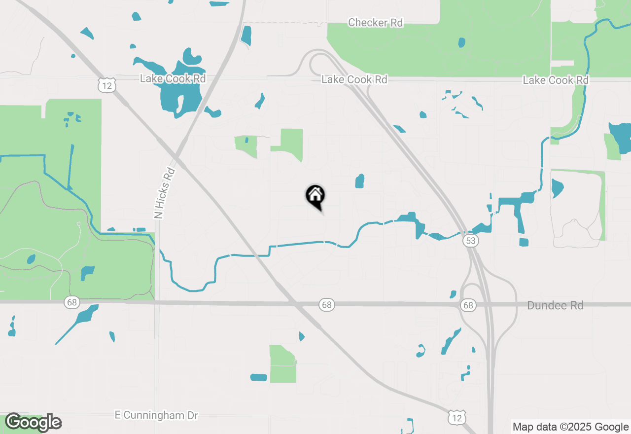 Map of 910 E Aster Avenue, Palatine, IL 60074