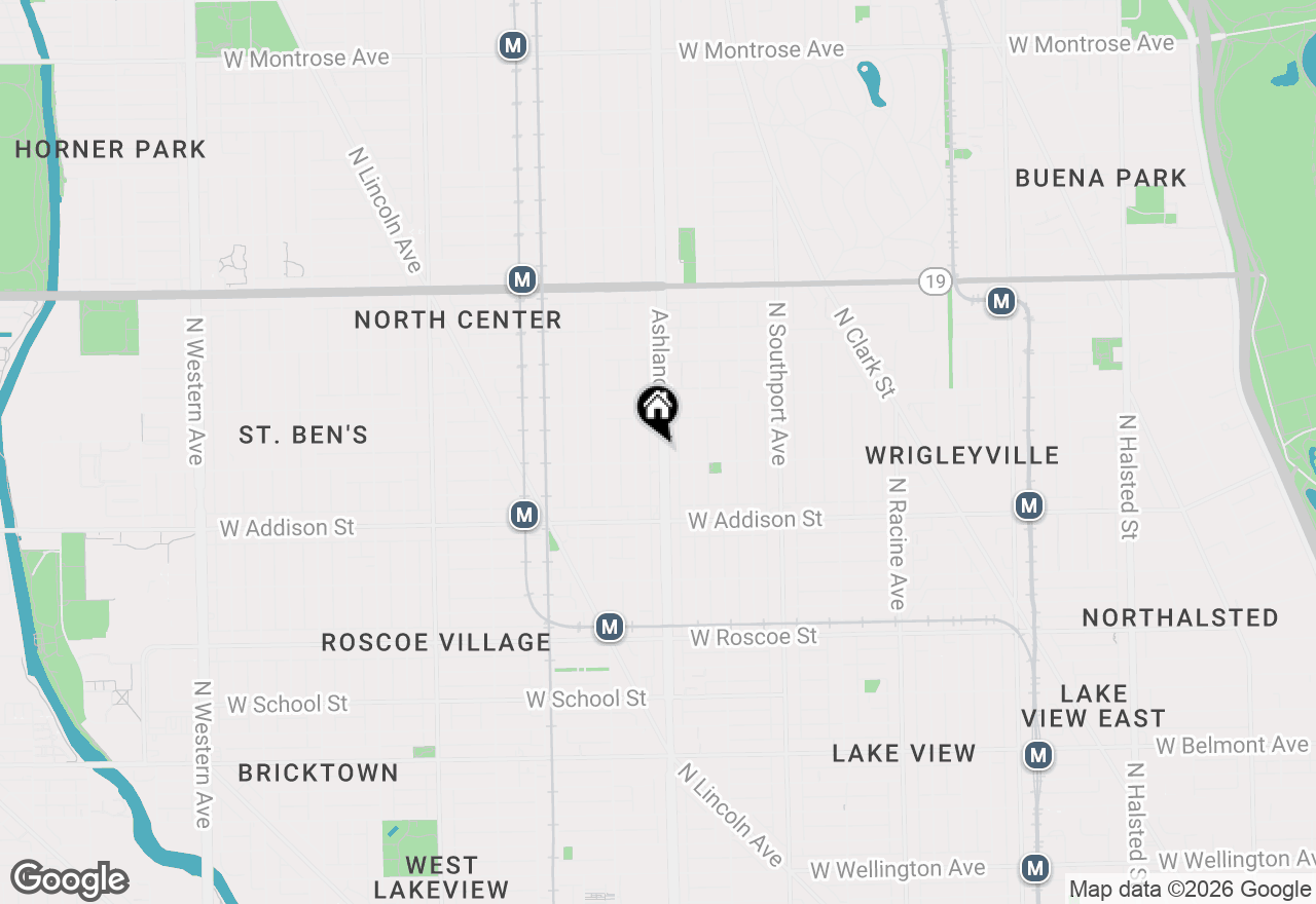 Map of 3708 N Ashland Avenue #G, Chicago, IL 60613