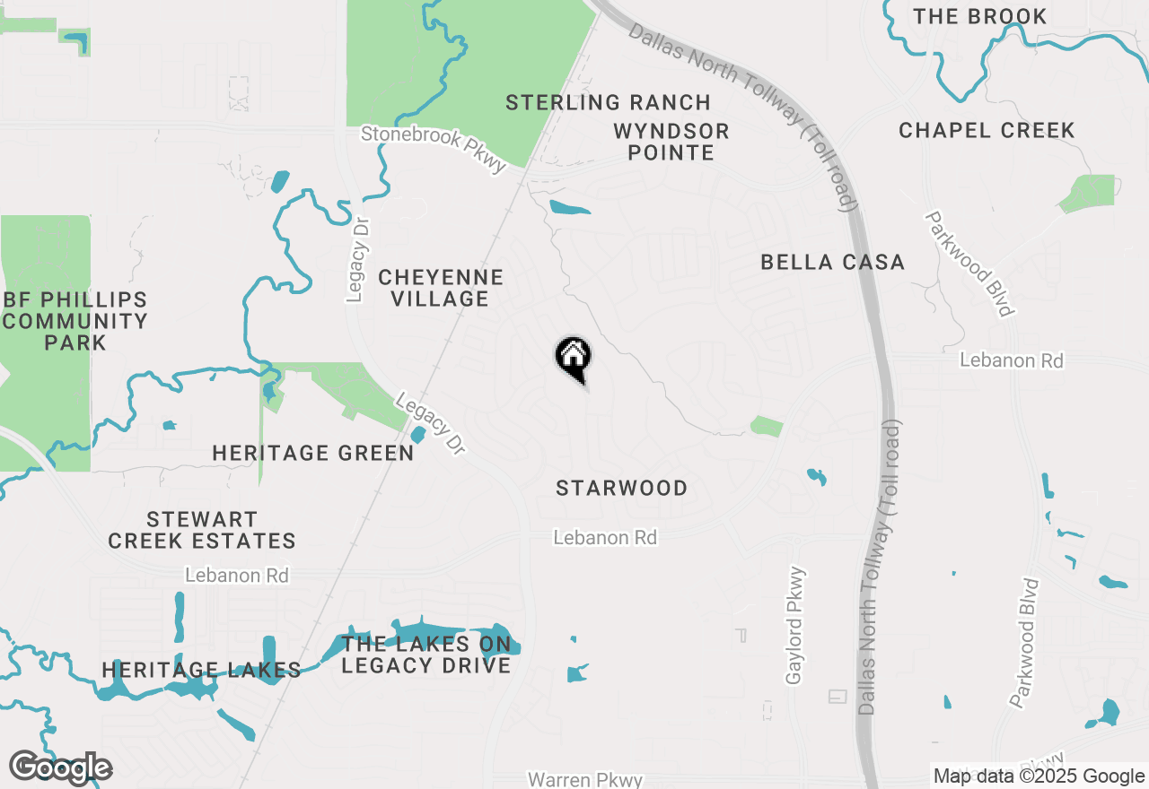 Map of 5275 Buena Vista Drive, Frisco, TX 75034