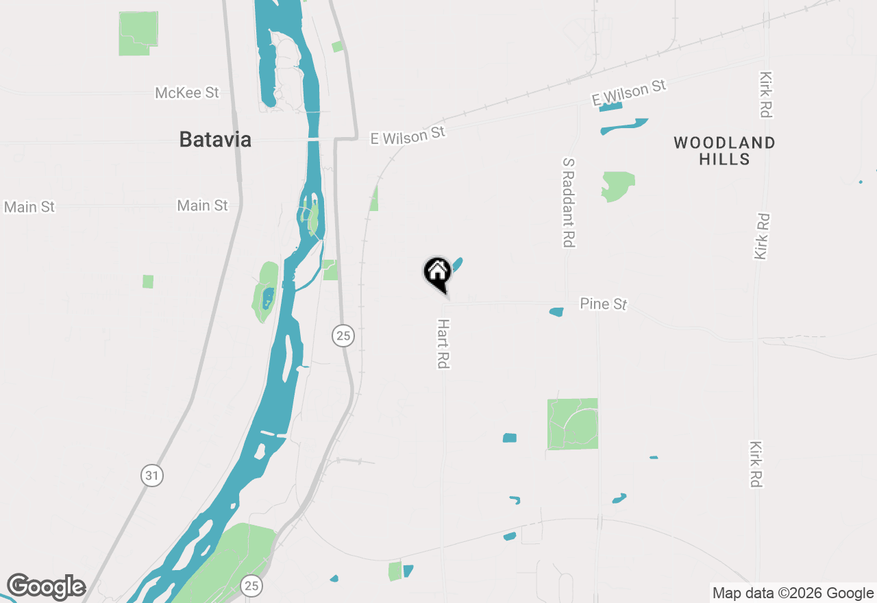 Map of 520 Pine Street, Batavia, IL 60510