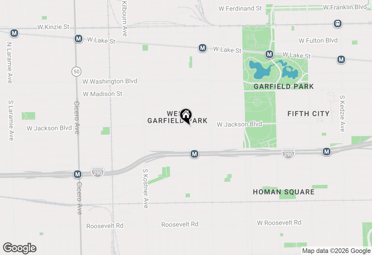 Map of 4129 W Jackson Boulevard, Chicago, IL 60624