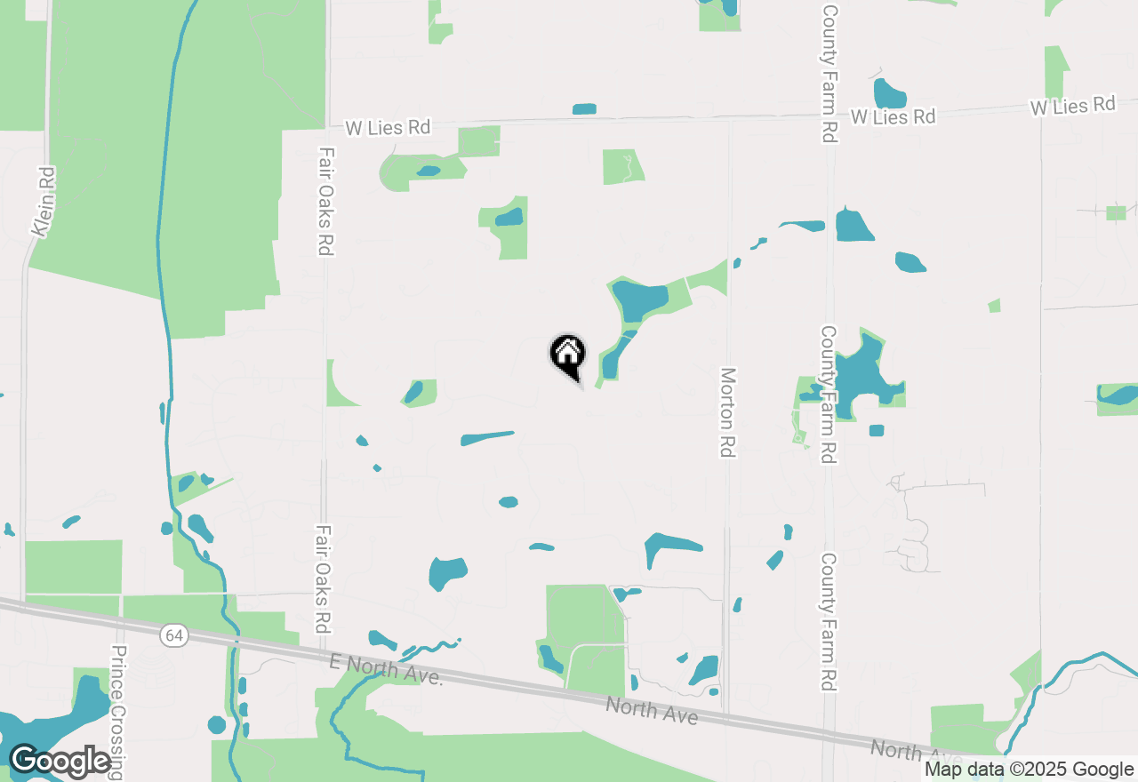 Map of 1152 Evergreen Drive, Carol Stream, IL 60188