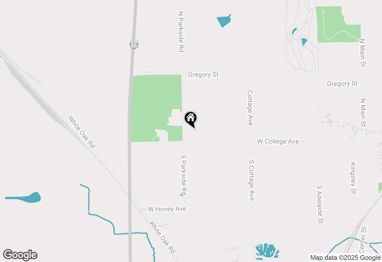 Map of 1701 King Drive #D, Normal, IL 61761