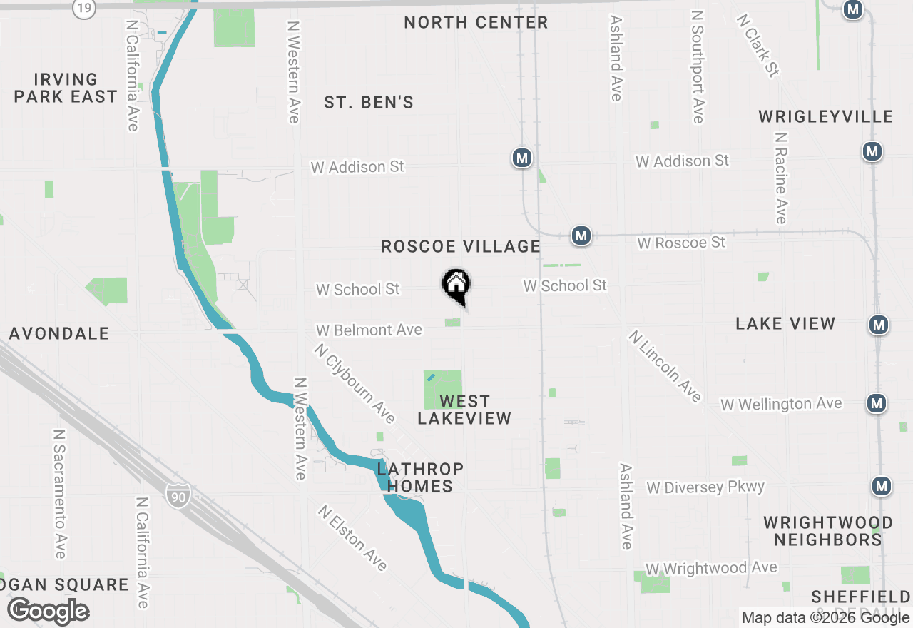 Map of 3218 N Damen Avenue #3S, Chicago, IL 60618