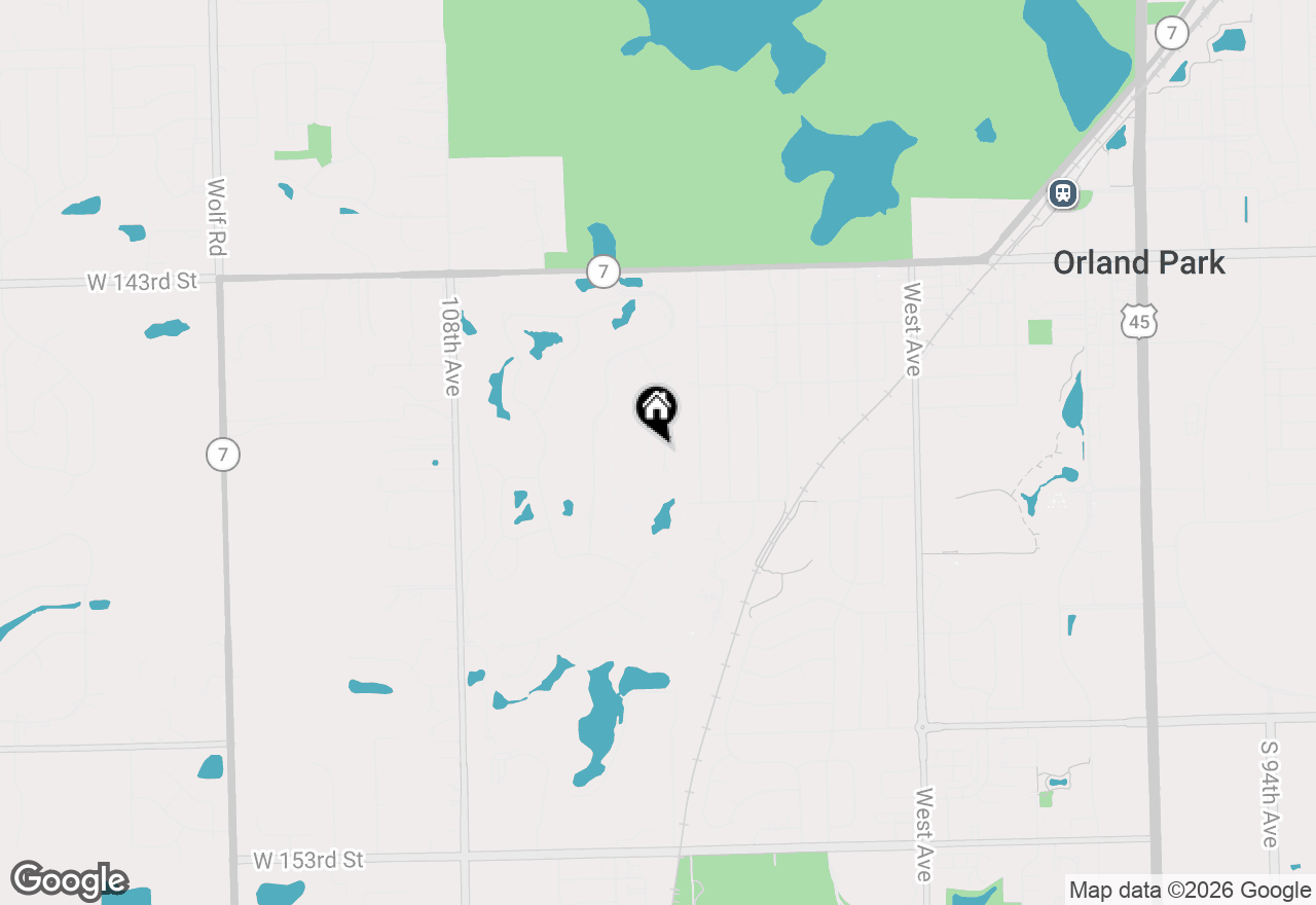 Map of 14604 Morningside Road, Orland Park, IL 60462