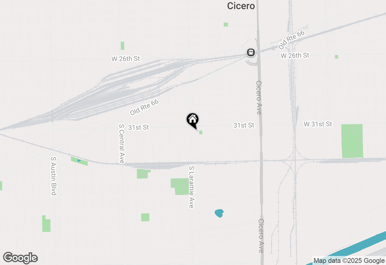 Map of 3117 S Laramie Avenue #3N, Cicero, IL 60804