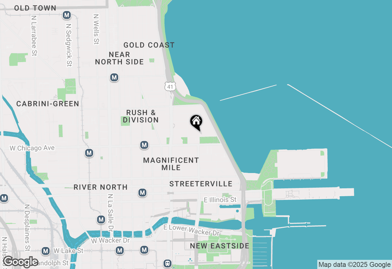 Map of 222 E Pearson Street #203, Chicago, IL 60611