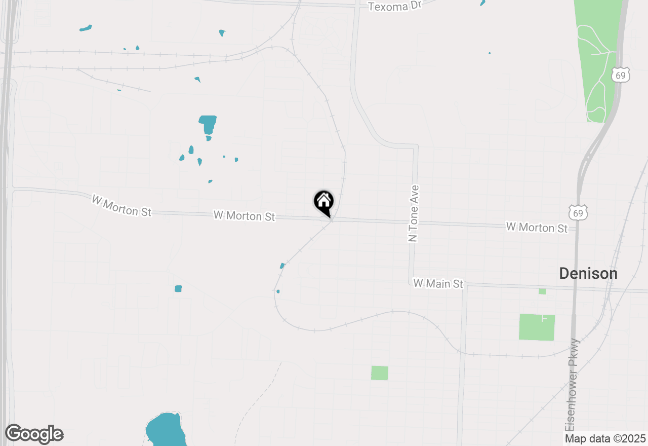 Map of 1530 W Morton Street, Denison, TX 75020