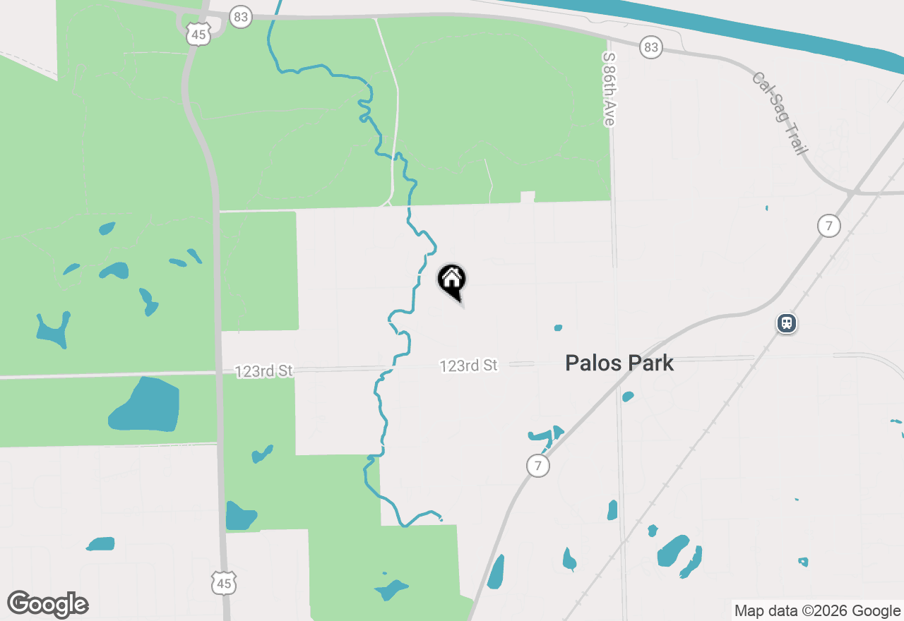 Map of 12115 S Spring Drive, Palos Park, IL 60464