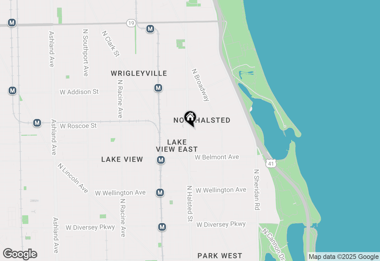 Map of 3335 N Halsted Street #3, Chicago, IL 60657