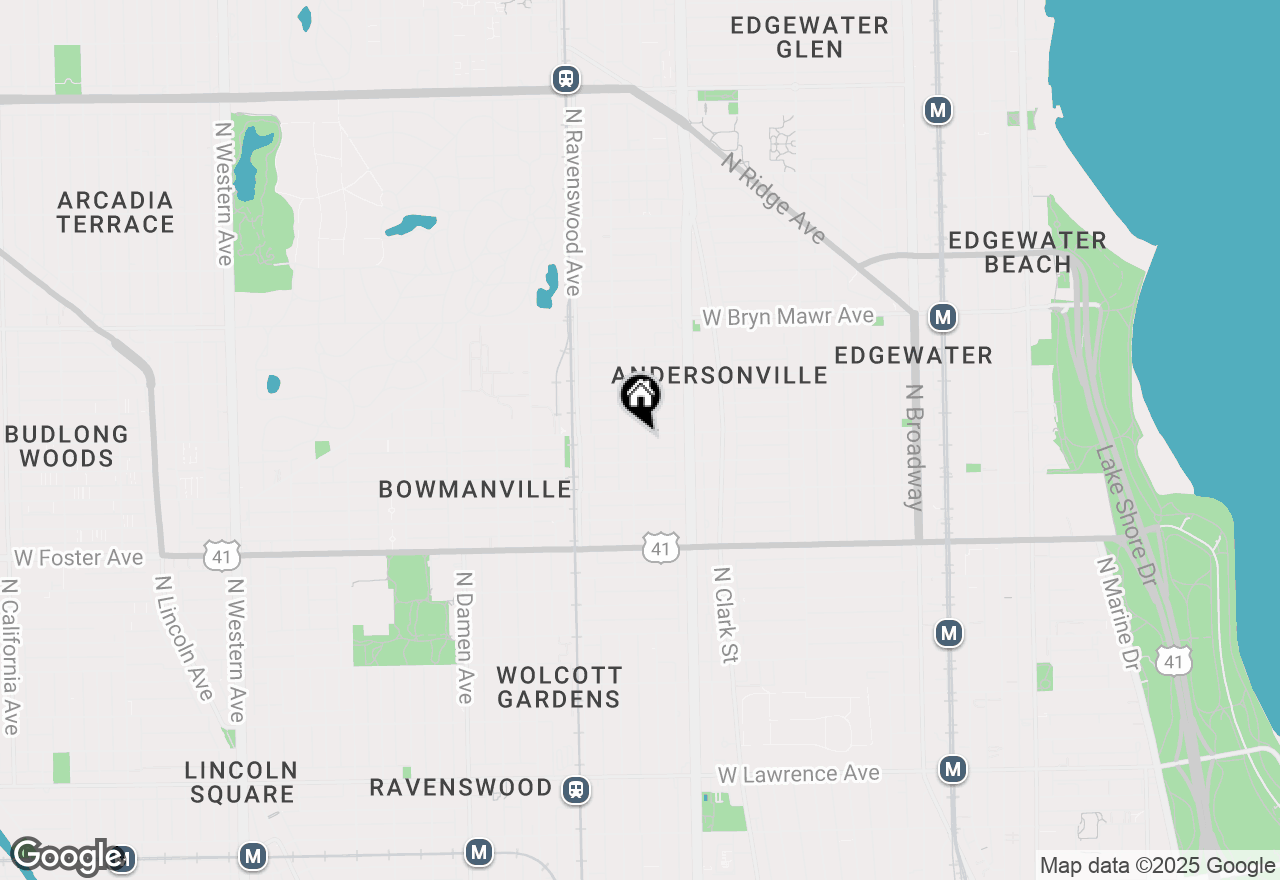 Map of 1651 W Balmoral Avenue #1, Chicago, IL 60640