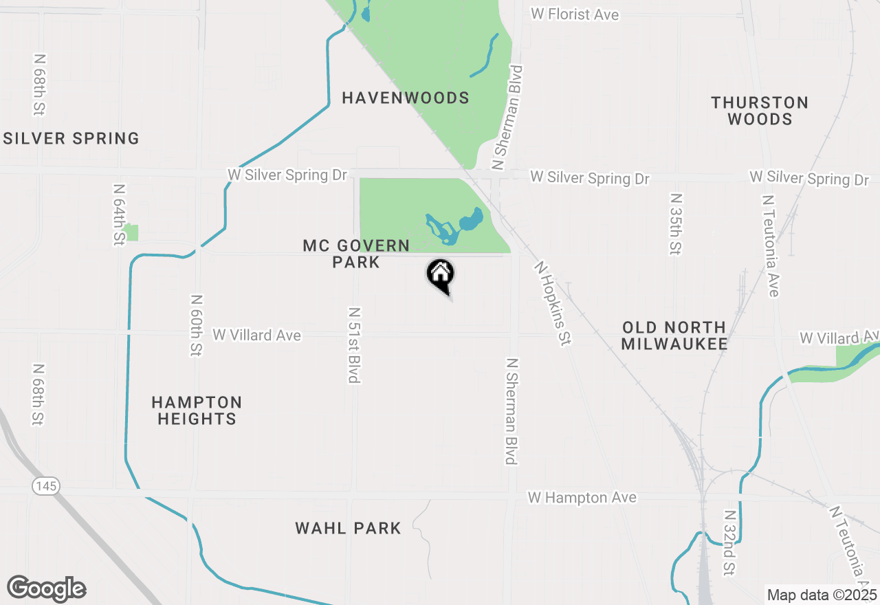 Map of 5264 N 47th St, Milwaukee, WI 53218