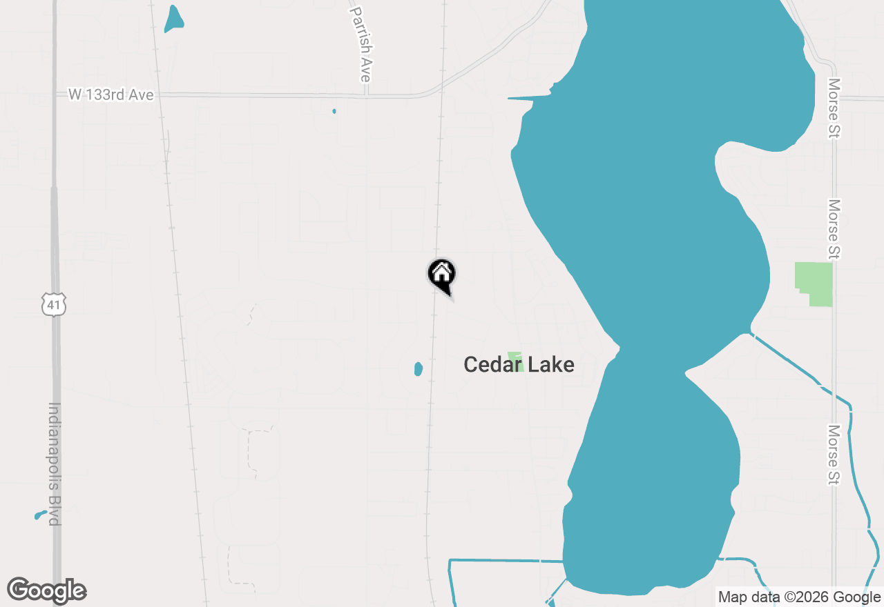 Map of 13840 Austin Street, Cedar Lake, IN 46303