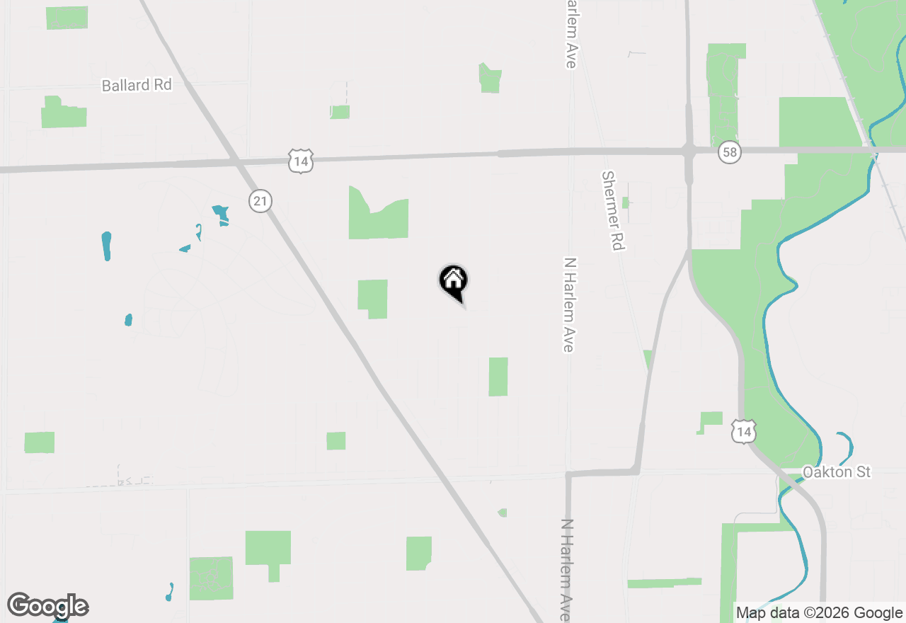 Map of 8407 N Olcott Avenue, Niles, IL 60714