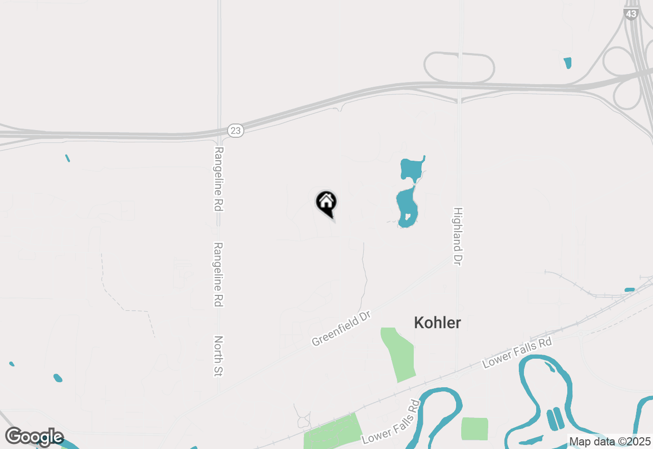 Map of 530 Meadow Cir E, Kohler, WI 53044