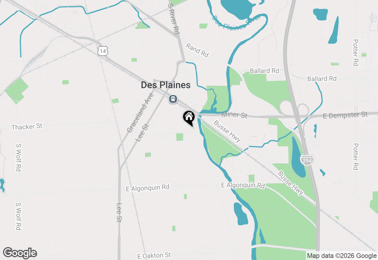 Map of 1600 E Thacker Street #513, Des Plaines, IL 60016