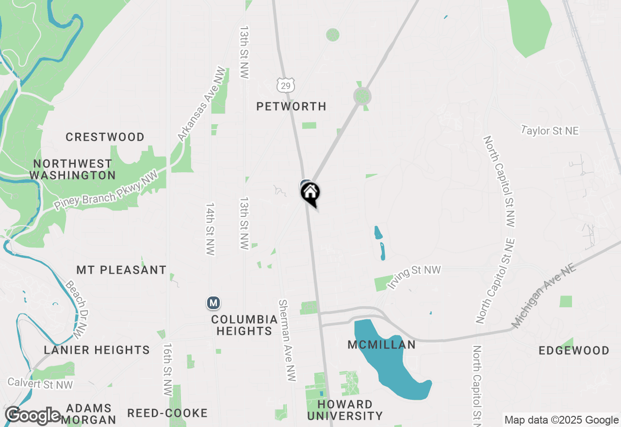 Map of 3619 Georgia Avenue Nw #101, Washington, DC 20010