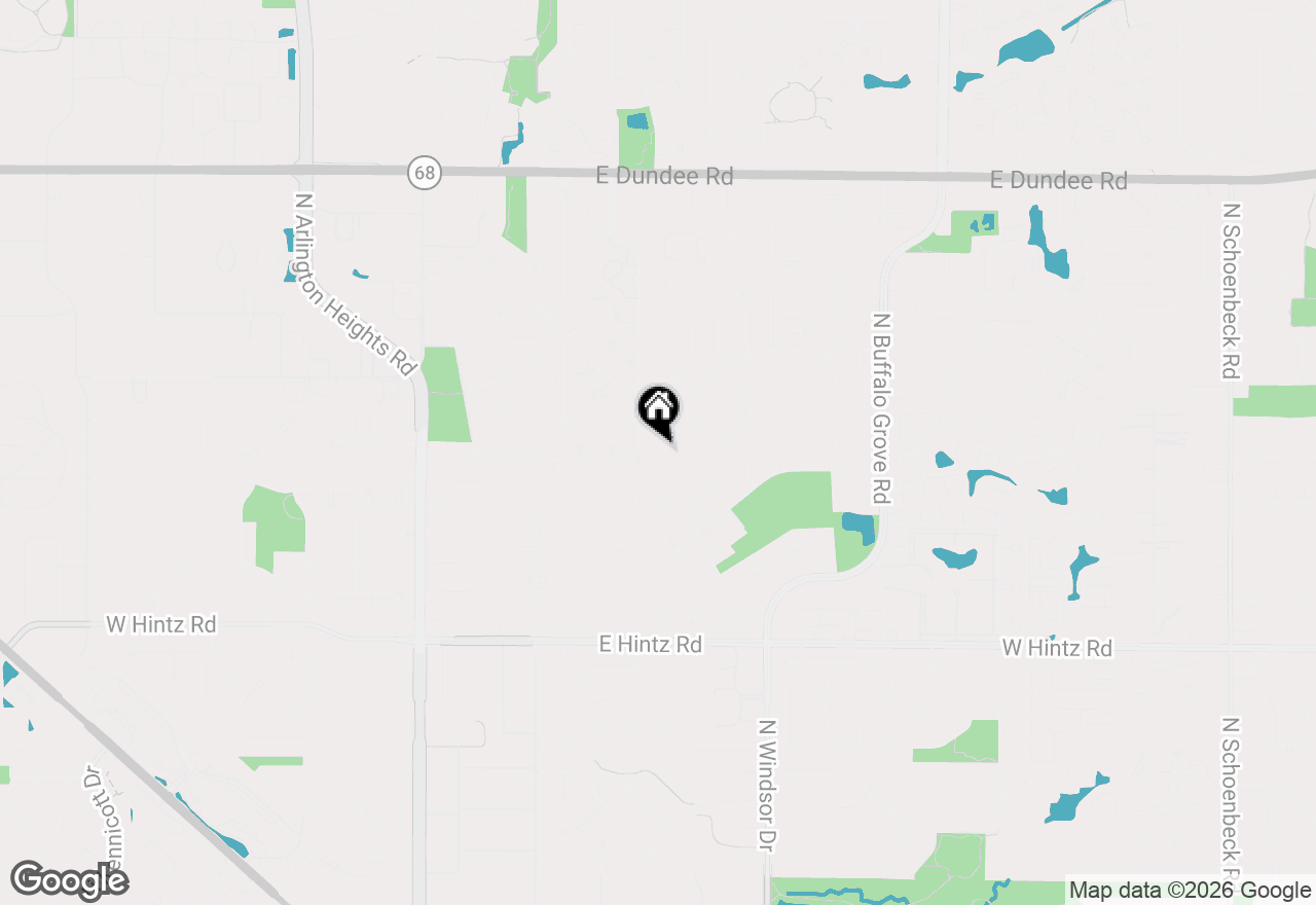 Map of 3014 N Dryden Place, Arlington Heights, IL 60004