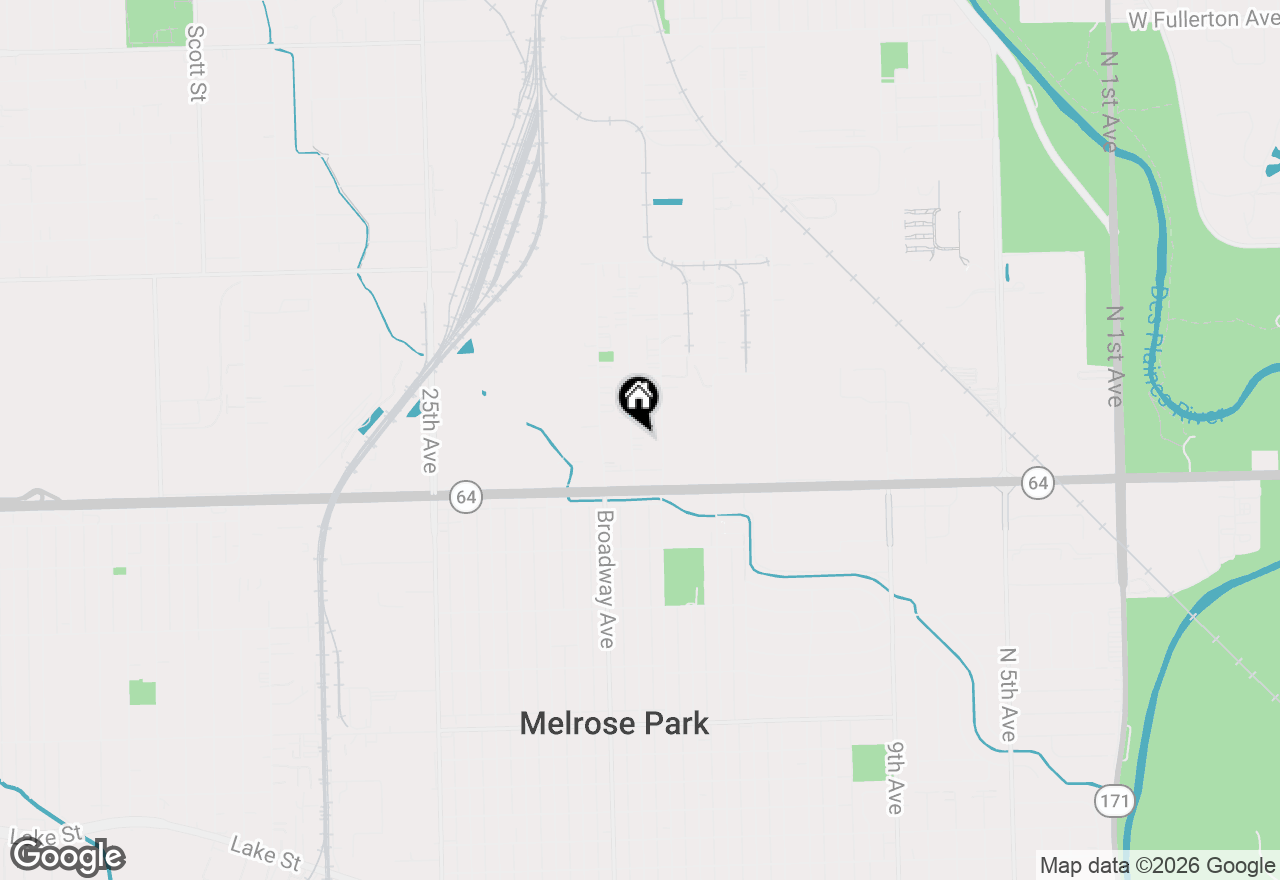 Map of 1933 N 18th Avenue, Melrose Park, IL 60160
