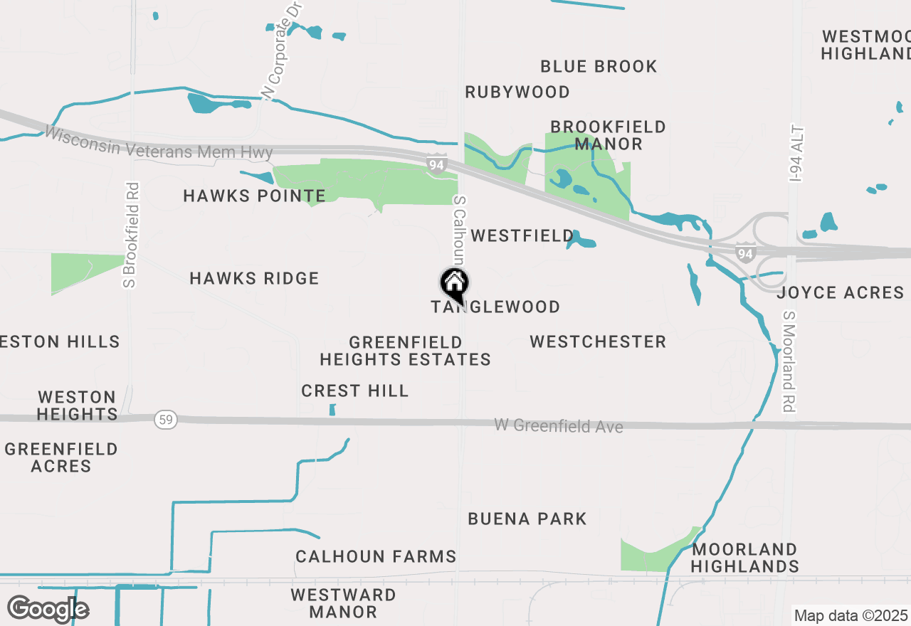 Map of 955 S Calhoun Rd, Brookfield, WI 53005