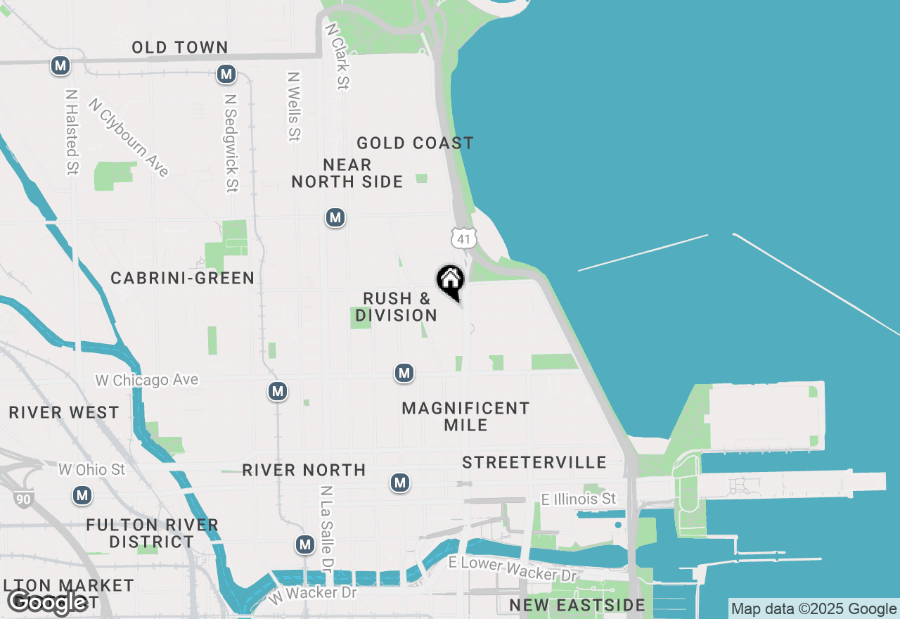 Map of 77 E Walton Street #28B, Chicago, IL 60611