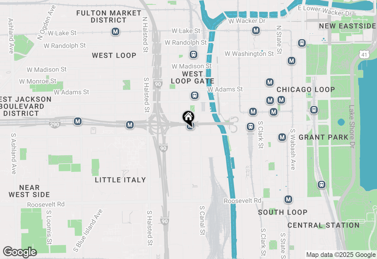 Map of 500 S Clinton Street #110, Chicago, IL 60607