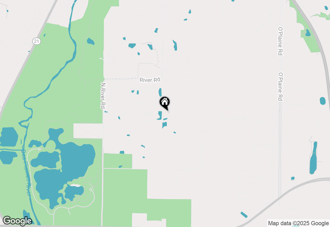 Map of 2340 Huntington Lakes Drive, Libertyville, IL 60048