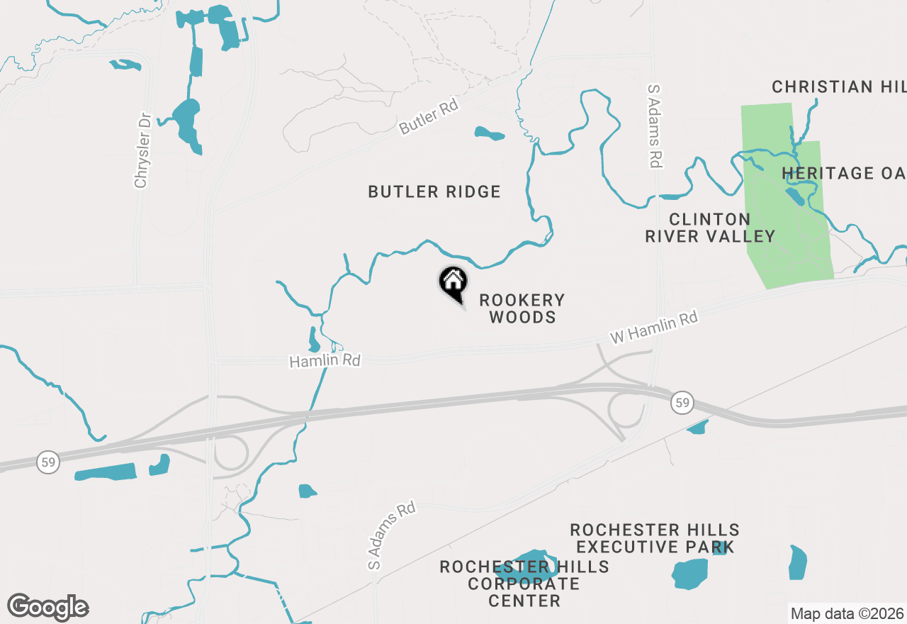 Map of 3716 Sleepy Fox Drive, Rochester Hills, MI 48309