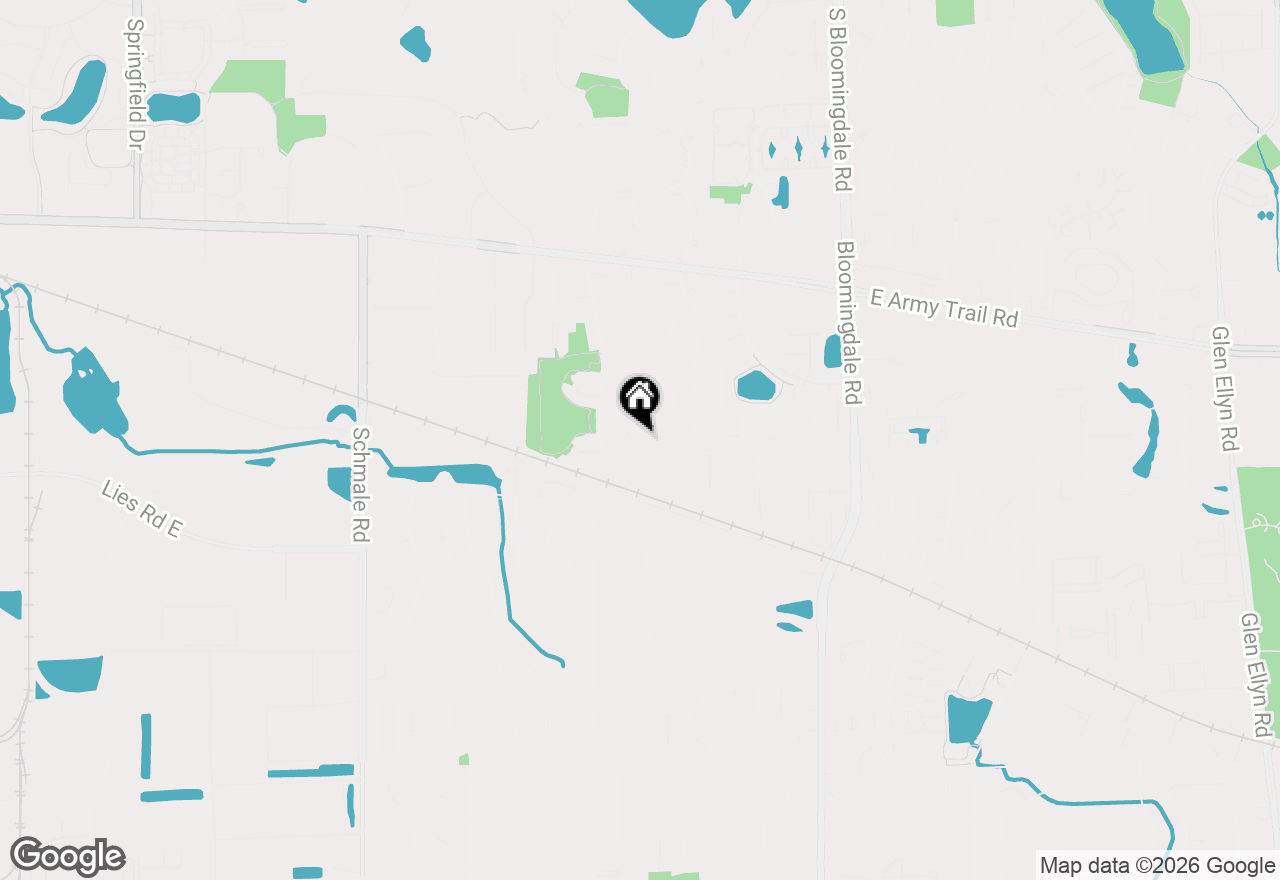Map of 43 Stonefield Drive, Glendale Heights, IL 60139