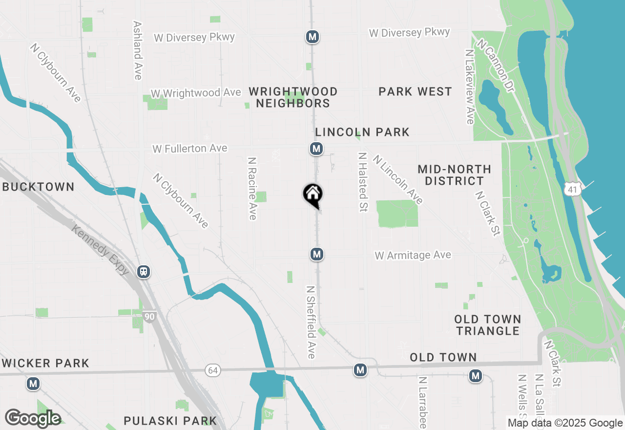 Map of 2131 N Sheffield Avenue #1, Chicago, IL 60614