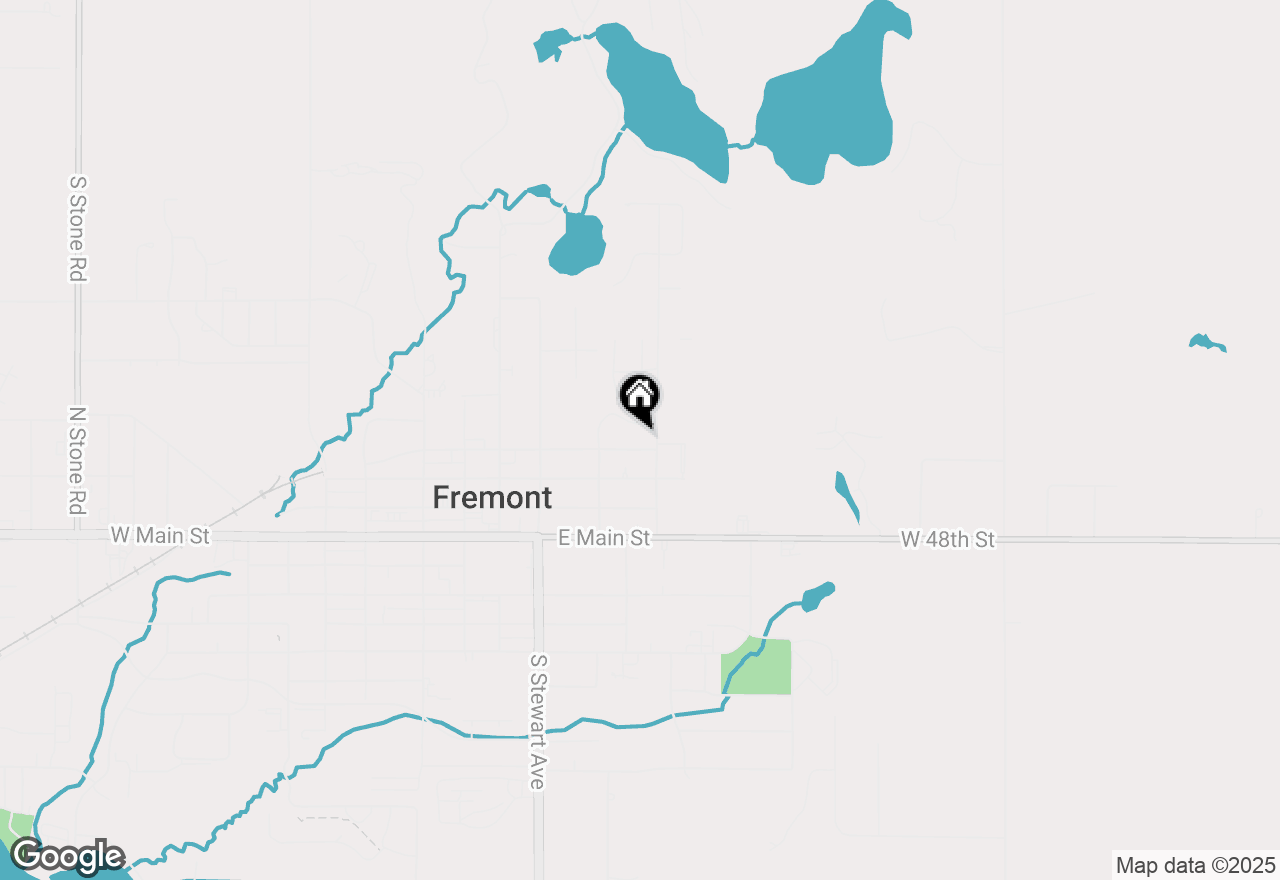Map of 445 E Cherry Street, Fremont, MI 49412