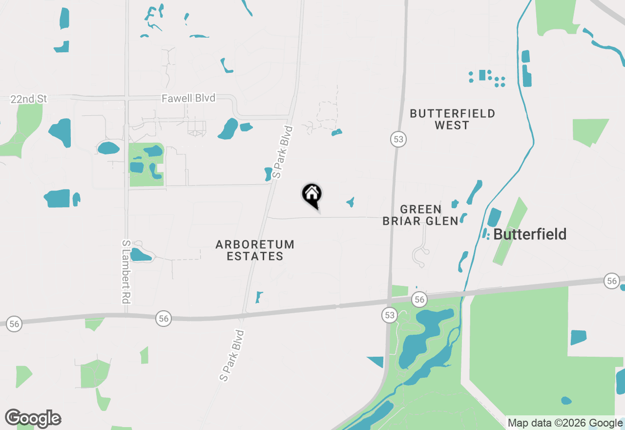 Map of 22W324 Mccarron Road, Glen Ellyn, IL 60137