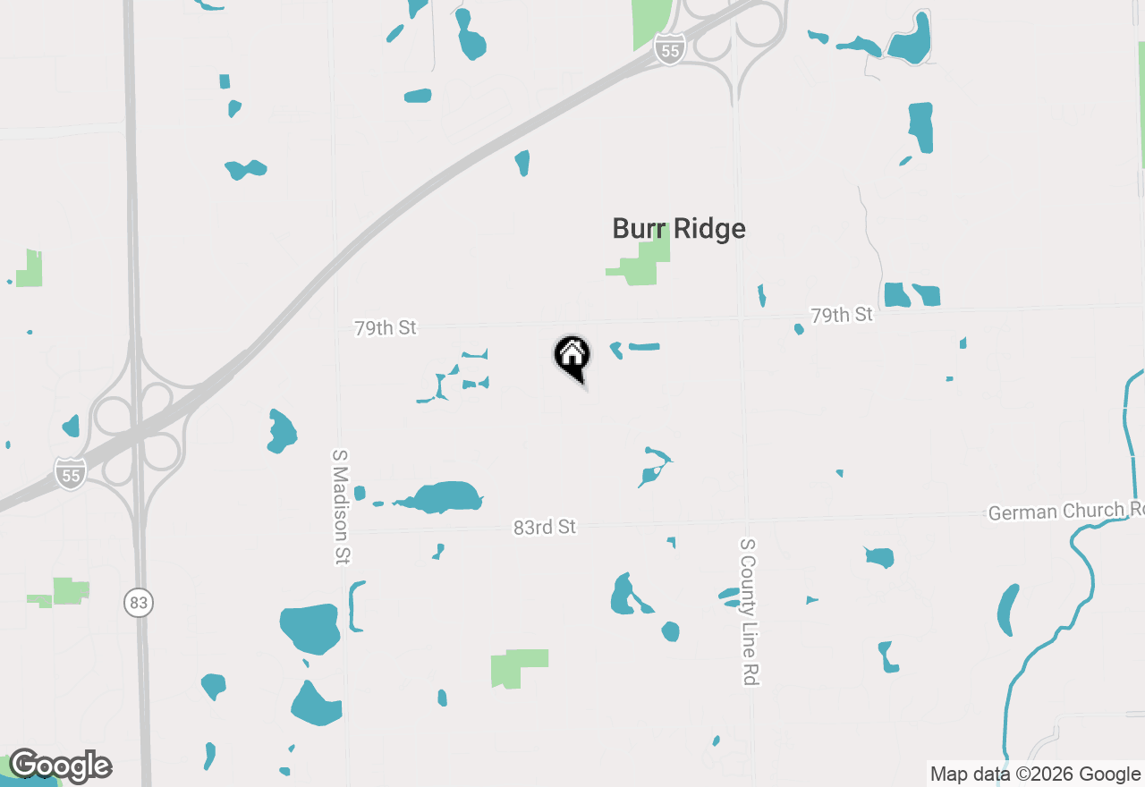 Map of 367 Old Oak Court, Burr Ridge, IL 60527