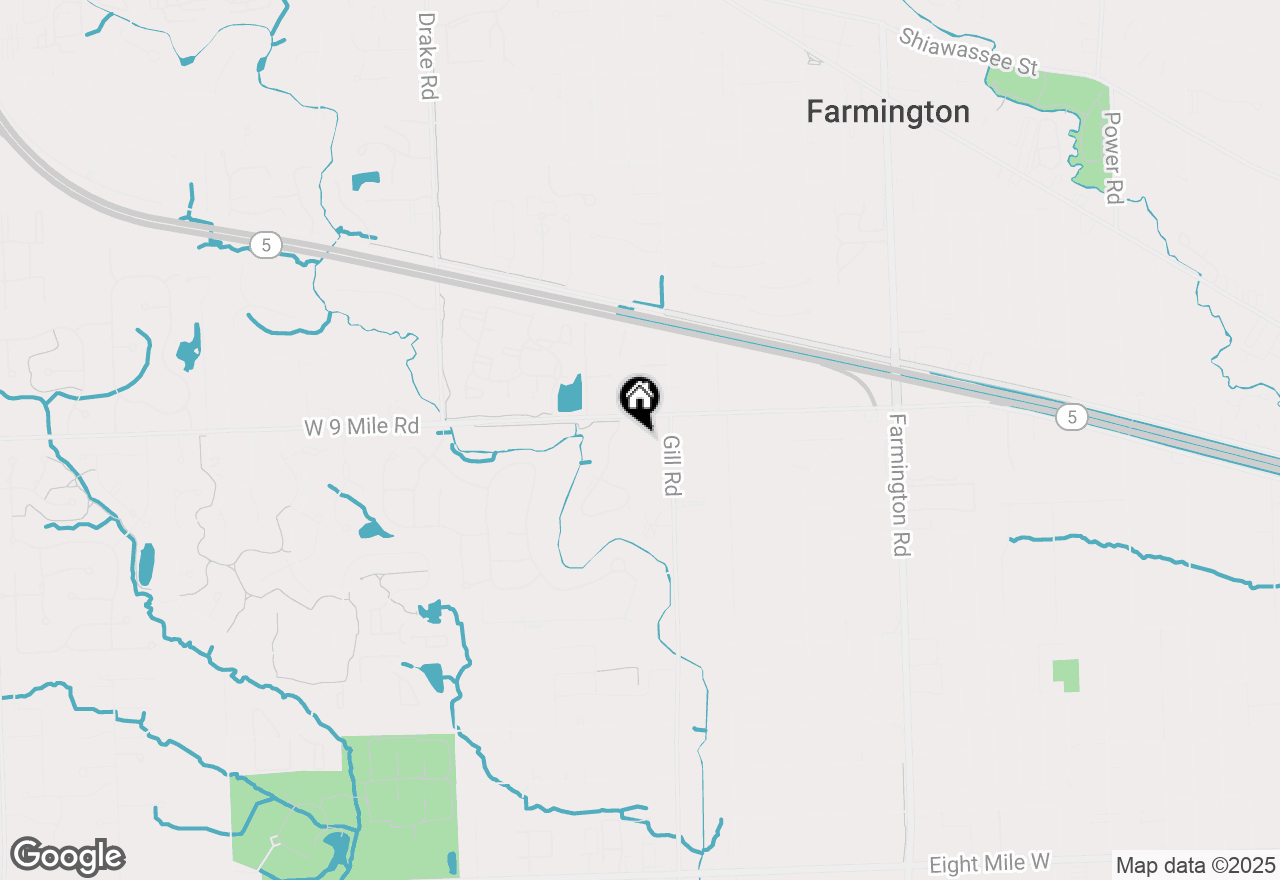 Map of 34505 W 9 Mile Road, Farmington, MI 48335