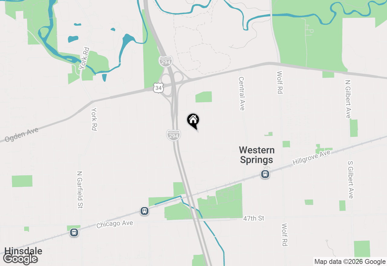 Map of 4146 Garden Avenue, Western Springs, IL 60558