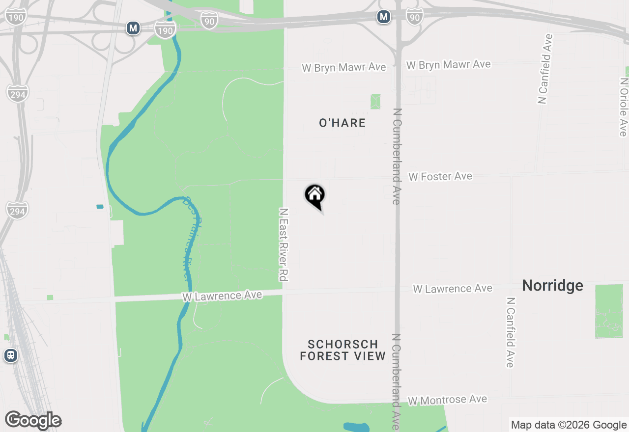 Map of 5041 N Knight Avenue, Norridge, IL 60706