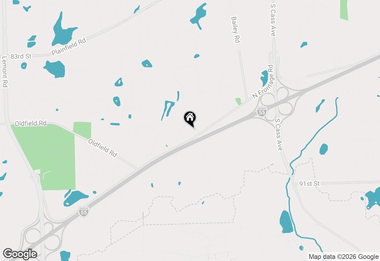 Map of 1610 Old Oak Place, Darien, IL 60561