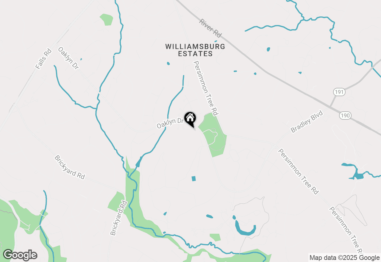 Map of 9726 Pleasant Gate Lane, Potomac, MD 20854