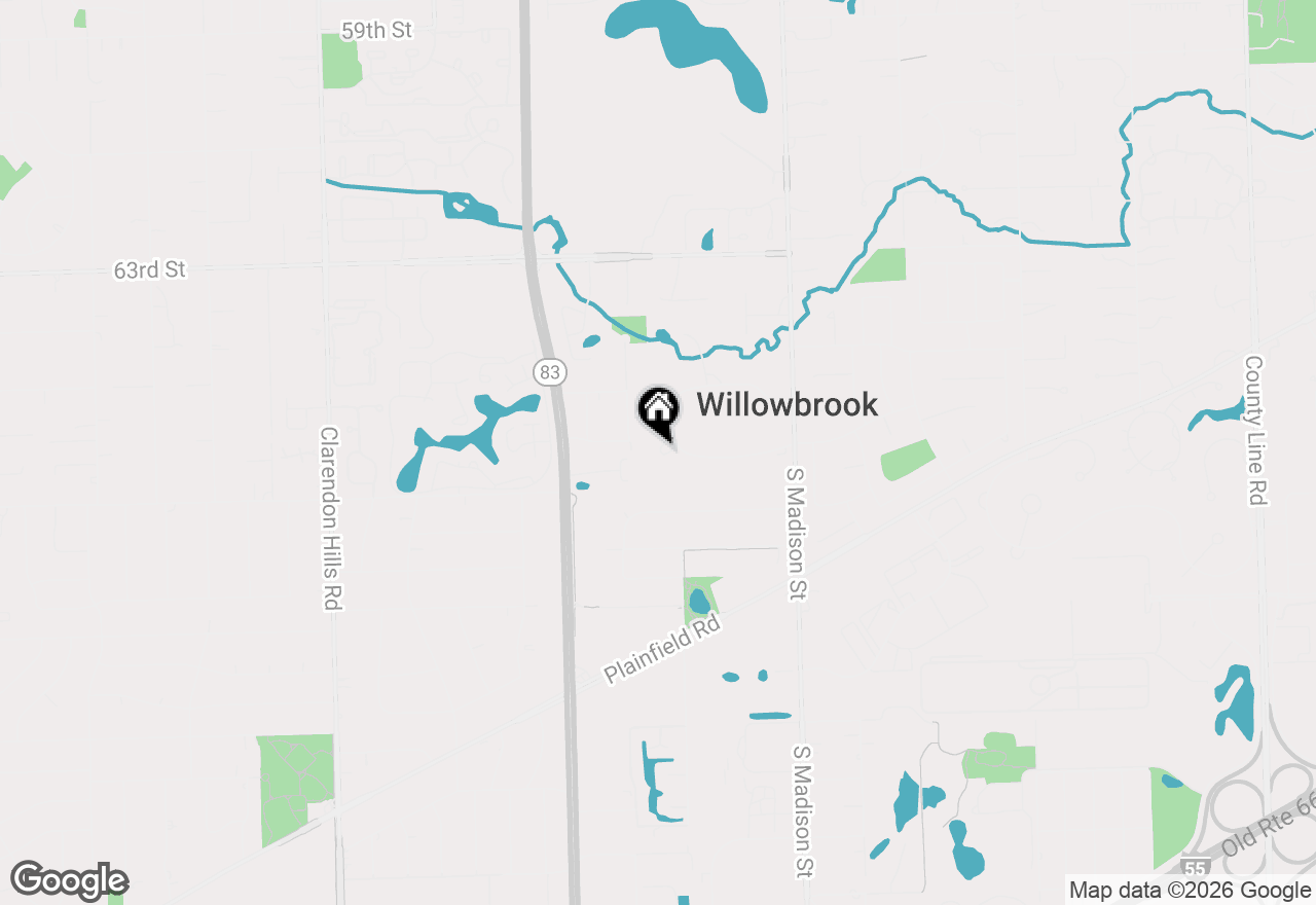 Map of 540 Ridgemoor Drive, Willowbrook, IL 60527