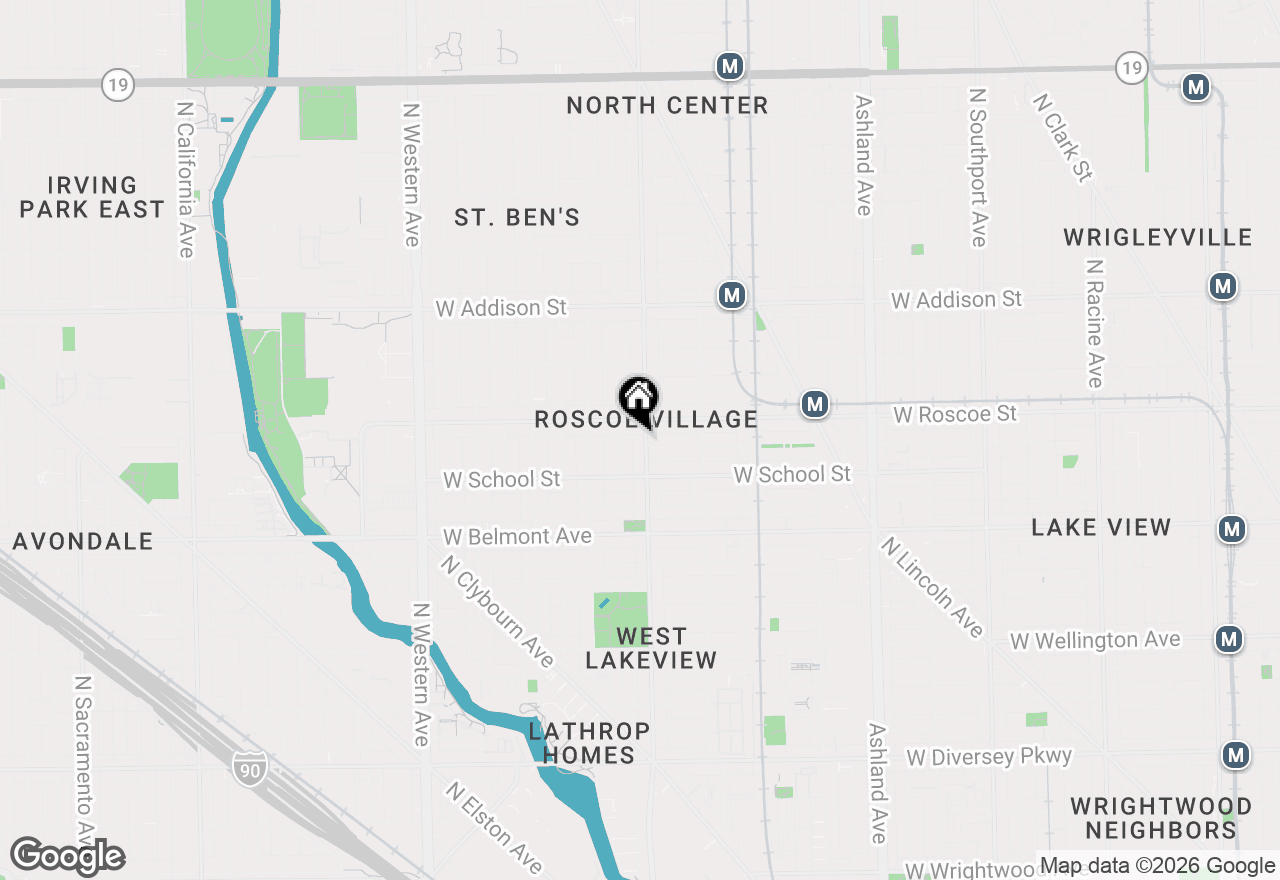 Map of 3338 N Damen Avenue #1, Chicago, IL 60618