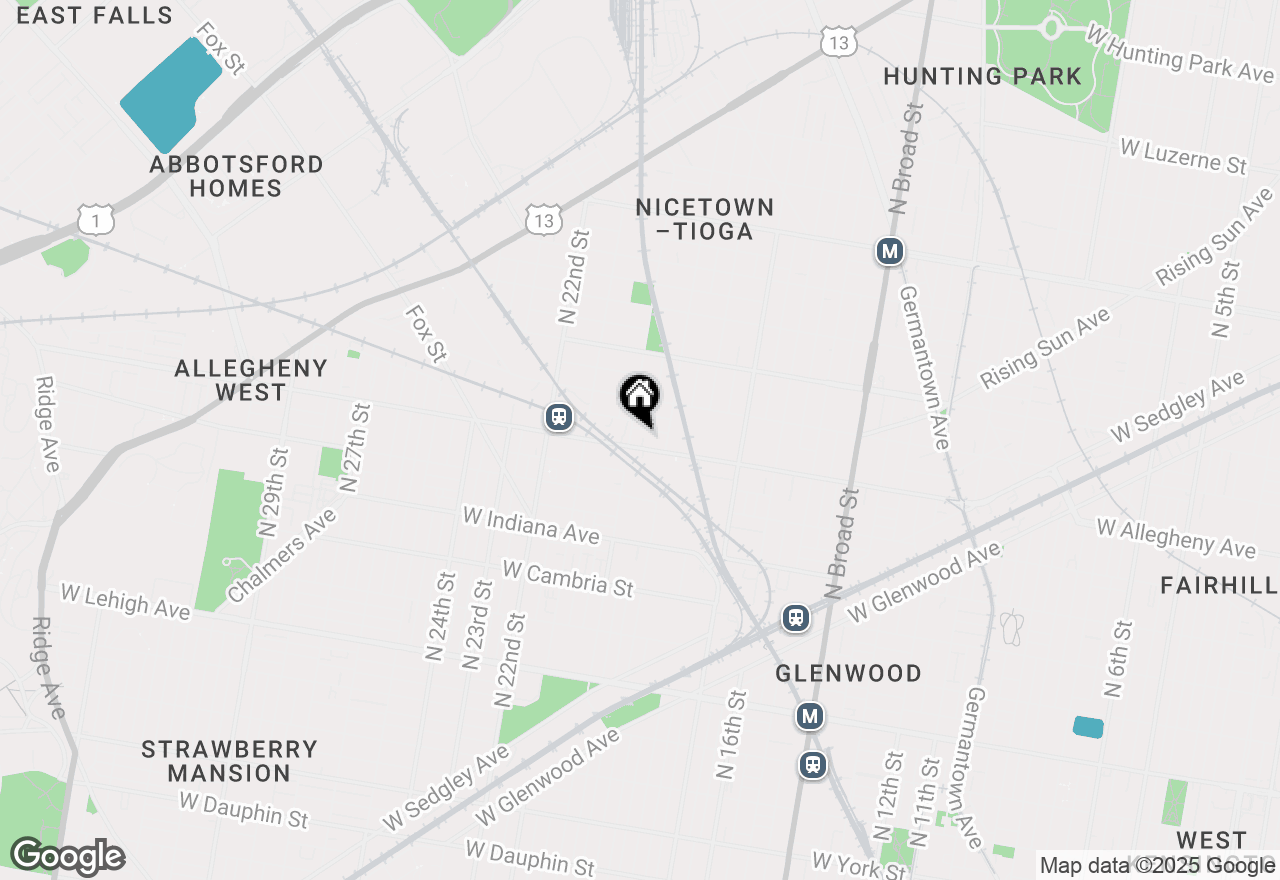 Map of 1925 W Allegheny Avenue, Philadelphia, PA 19132