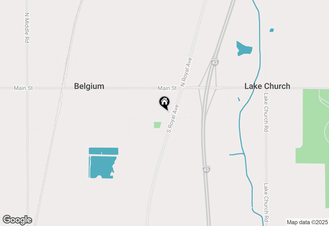 Map of 262 S Lar Ann St, Belgium, WI 53004
