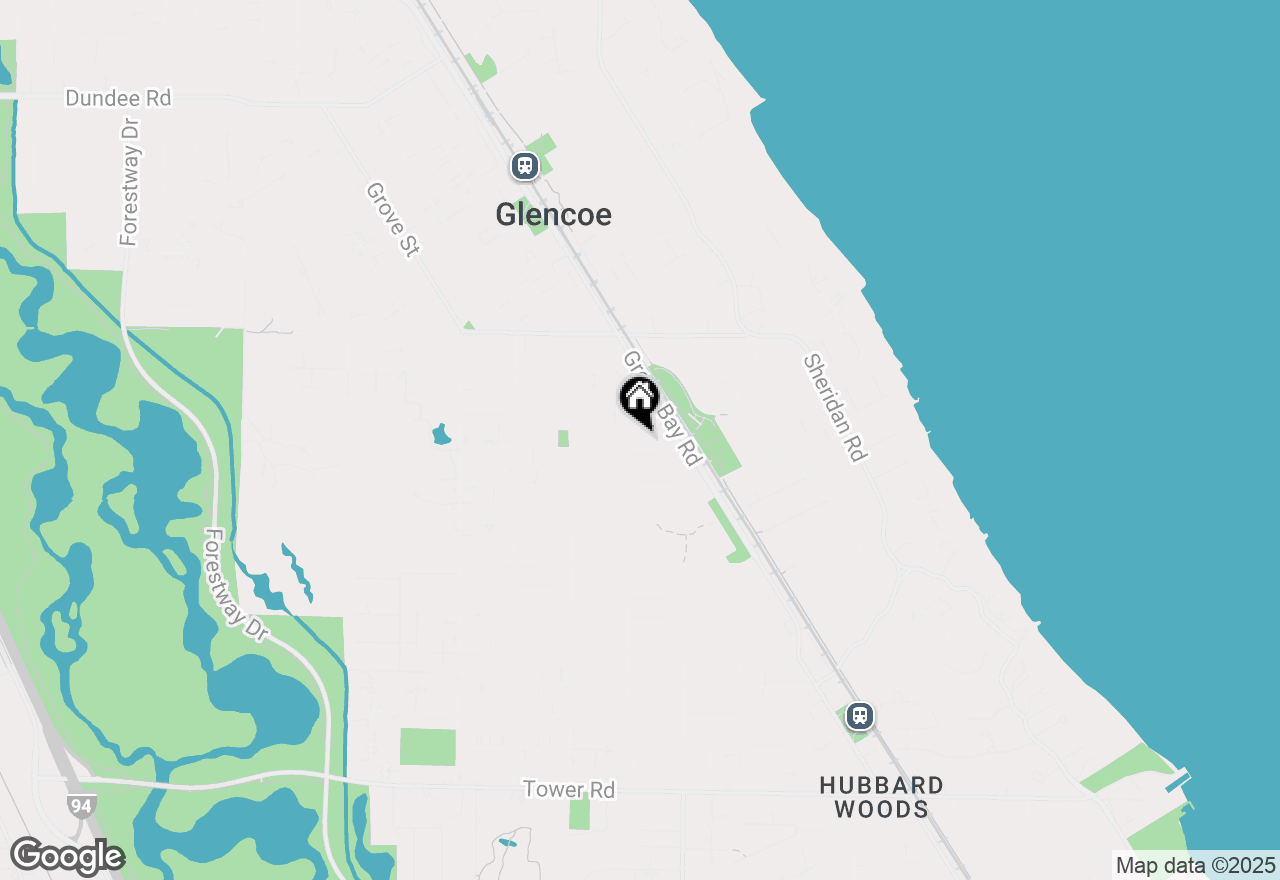 Map of 351 Jefferson Avenue, Glencoe, IL 60022