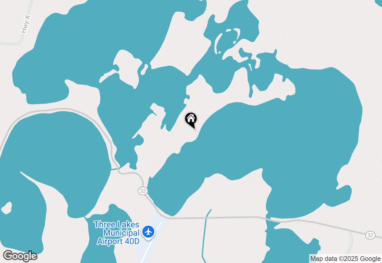 Map of 7090 Bonkowski Rd, Three Lakes, WI 54562