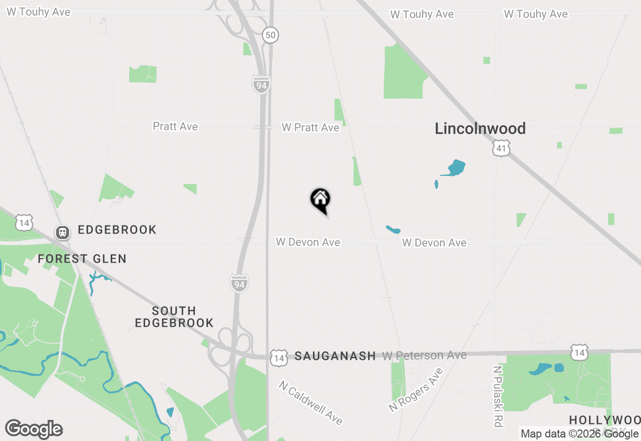 Map of 6444 N Kenton Avenue, Lincolnwood, IL 60712